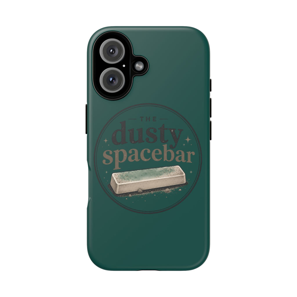 Tough Cases — Rugged Green “dusty spacebar” Phone Case