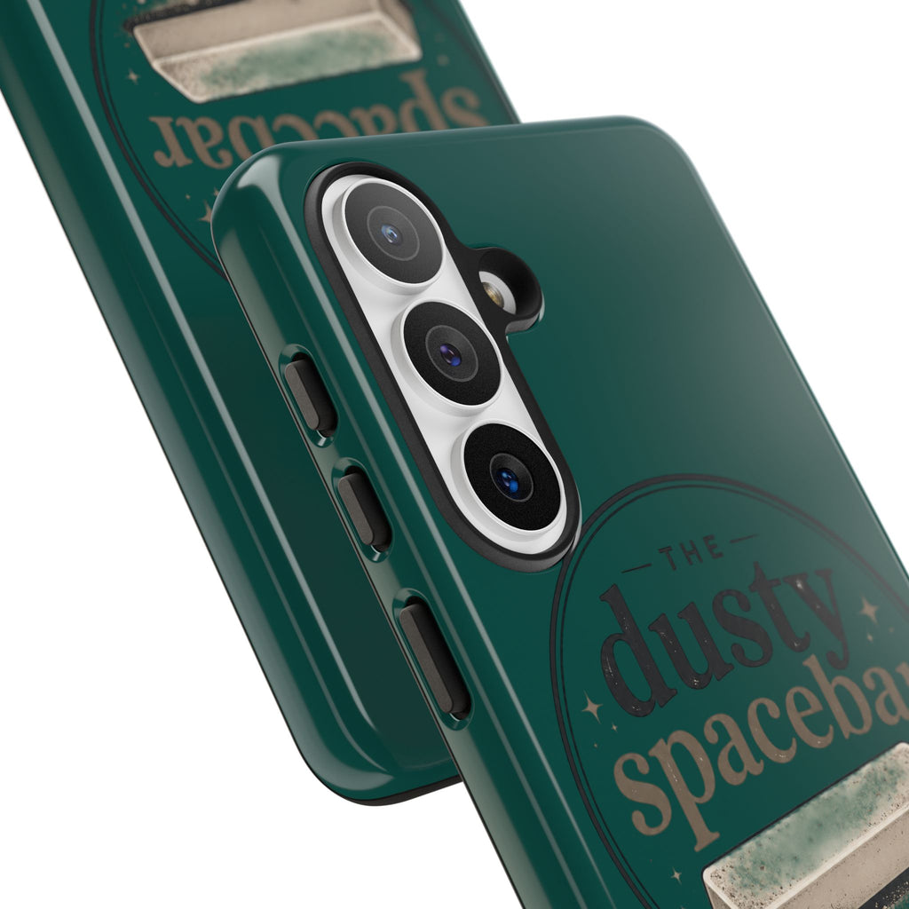 Tough Cases — Rugged Green “dusty spacebar” Phone Case