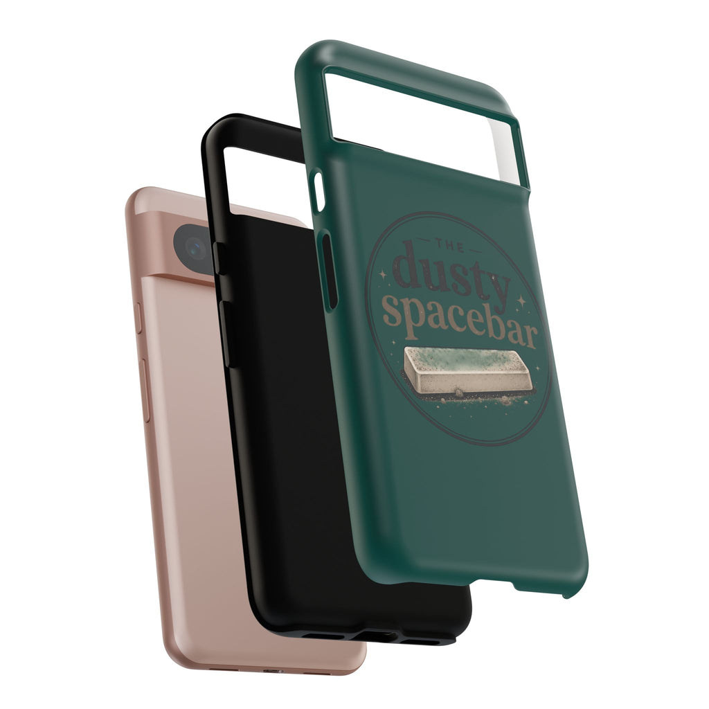 Tough Cases — Rugged Green “dusty spacebar” Phone Case