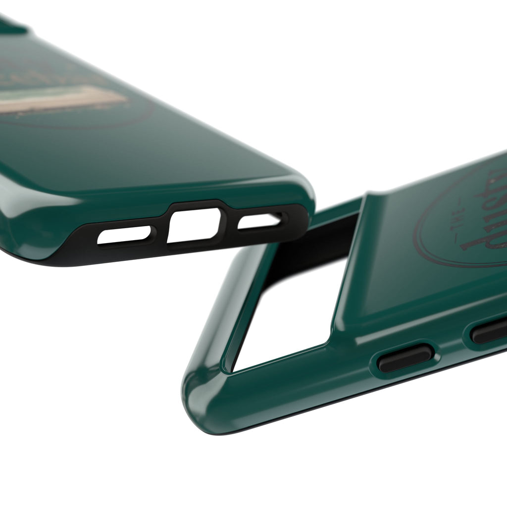 Tough Cases — Rugged Green “dusty spacebar” Phone Case