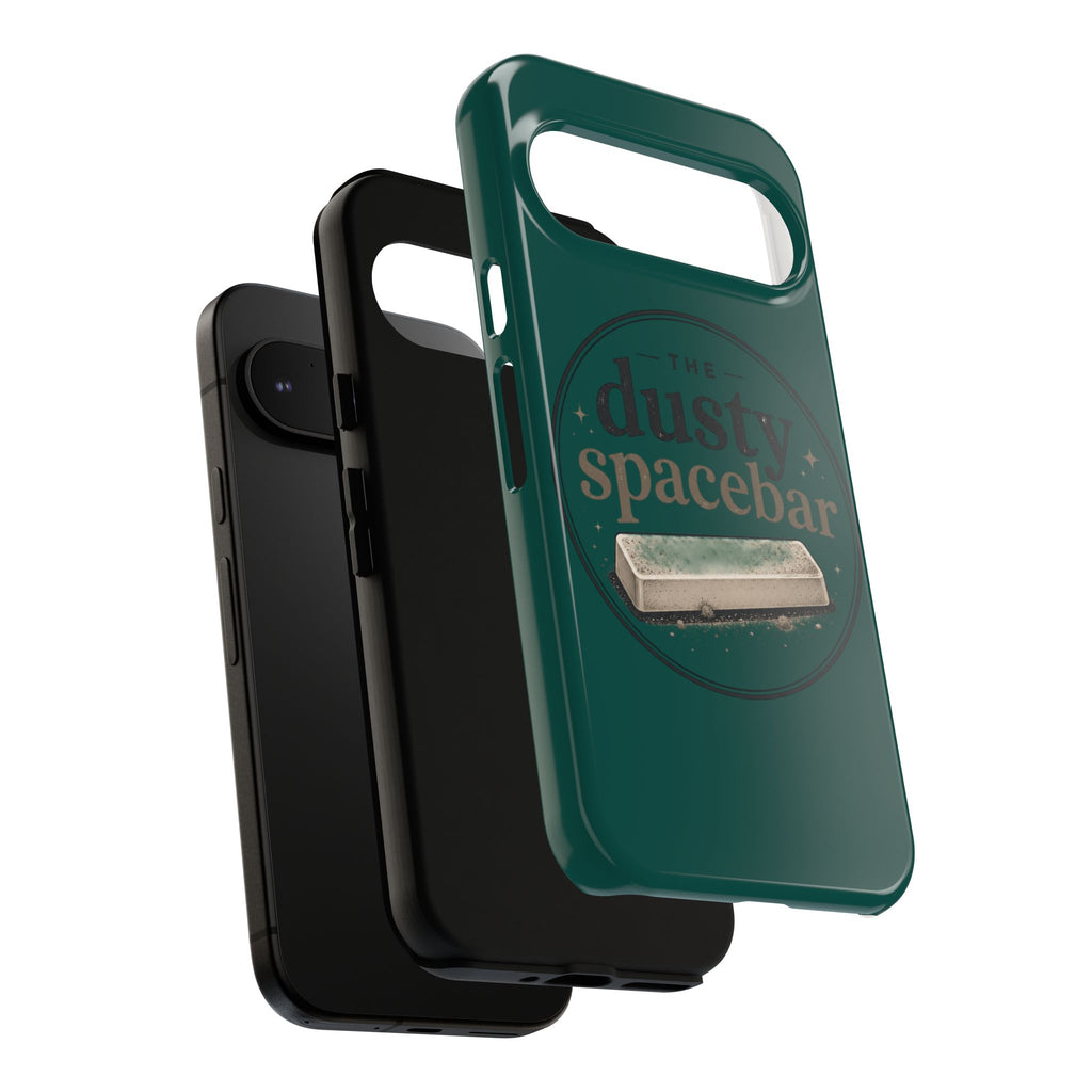 Tough Cases — Rugged Green “dusty spacebar” Phone Case