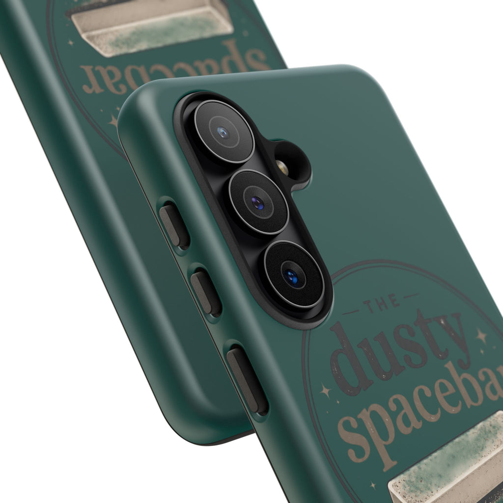 Tough Cases — Rugged Green “dusty spacebar” Phone Case