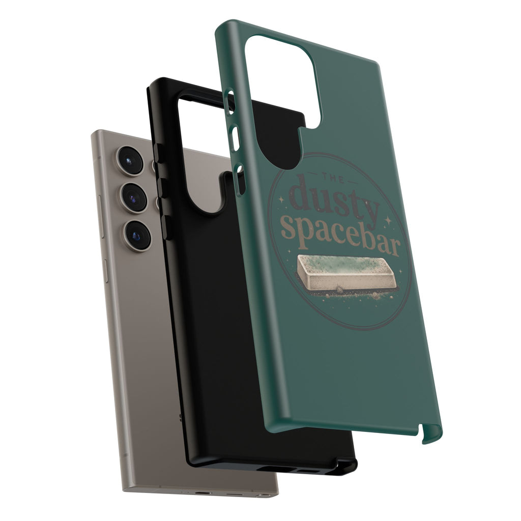 Tough Cases — Rugged Green “dusty spacebar” Phone Case