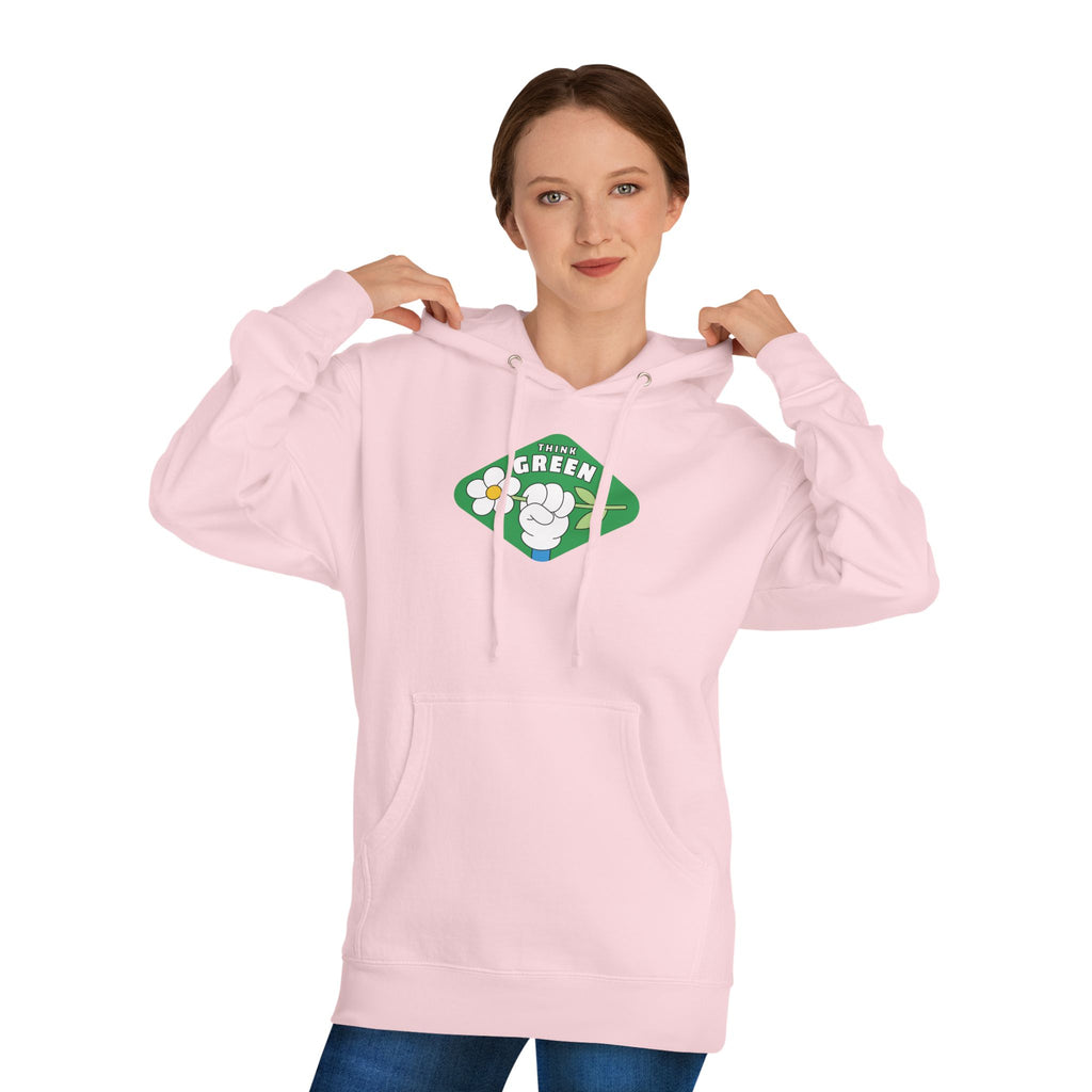 Green Fist Hoodie - "The Green" Eco Unity Graphic Pullover