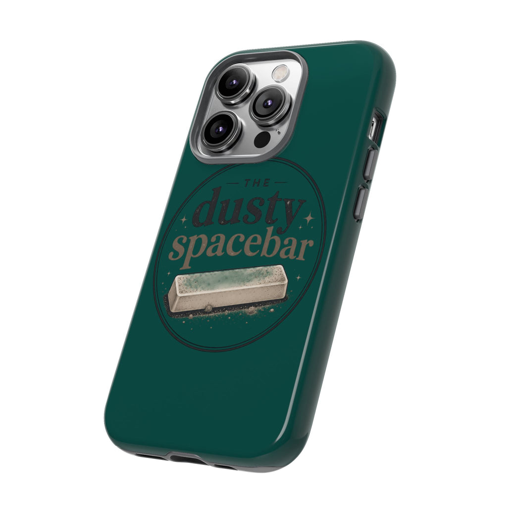 Tough Cases — Rugged Green “dusty spacebar” Phone Case