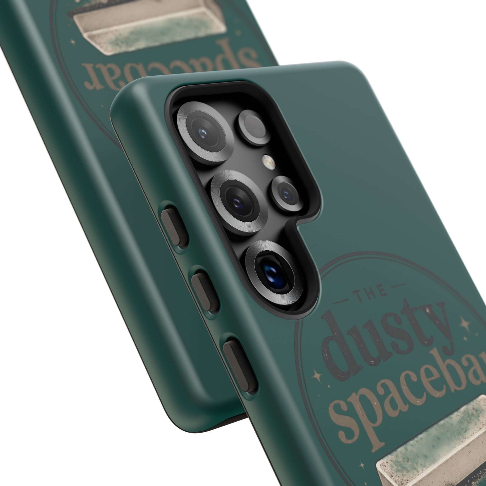 Tough Cases — Rugged Green “dusty spacebar” Phone Case