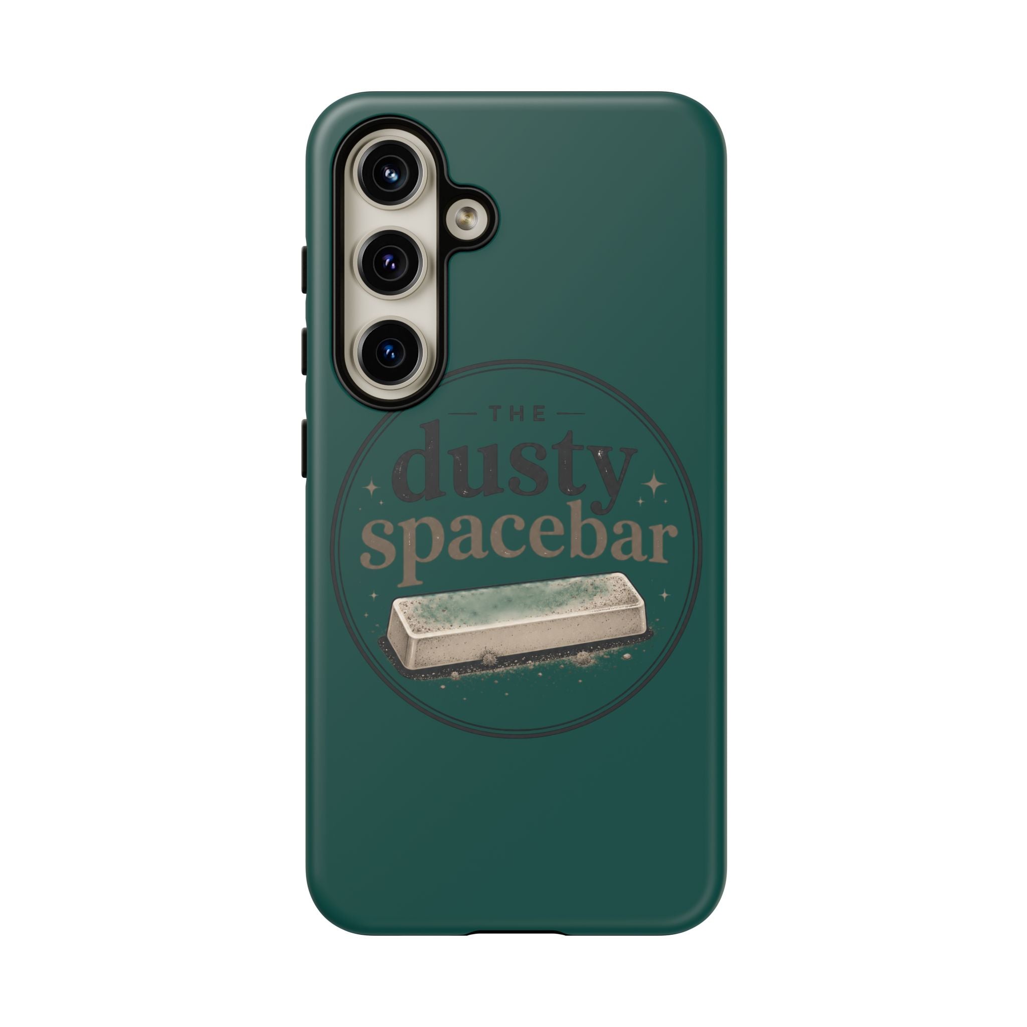 Tough Cases — Rugged Green “dusty spacebar” Phone Case