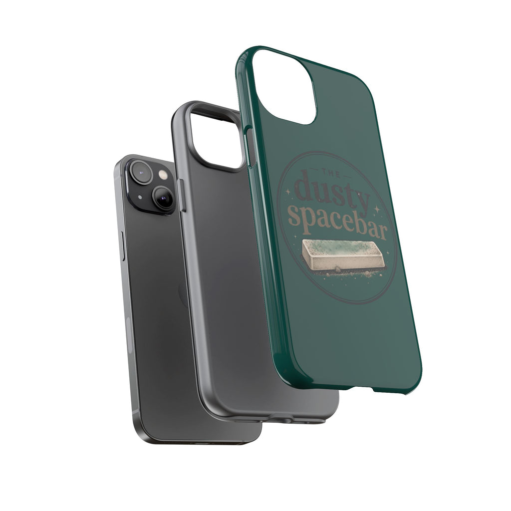 Tough Cases — Rugged Green “dusty spacebar” Phone Case