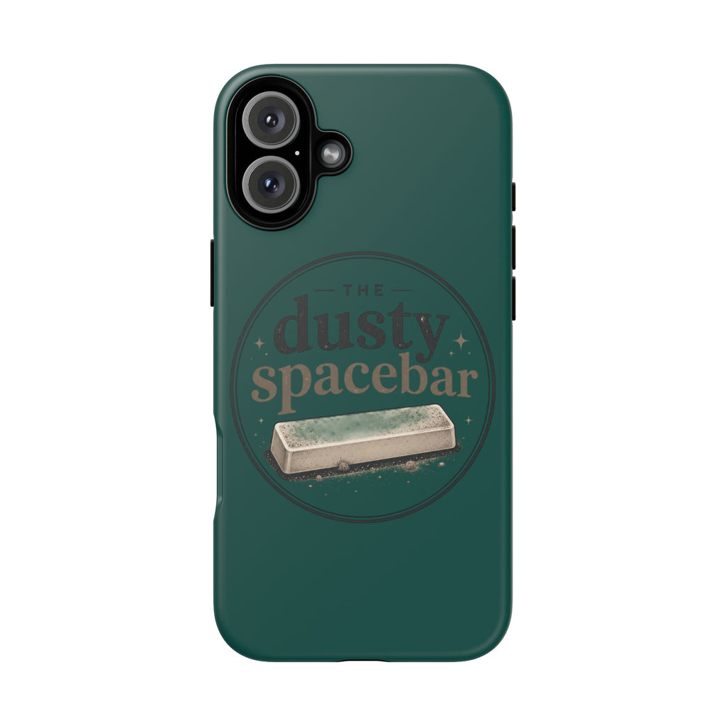 Tough Cases — Rugged Green “dusty spacebar” Phone Case