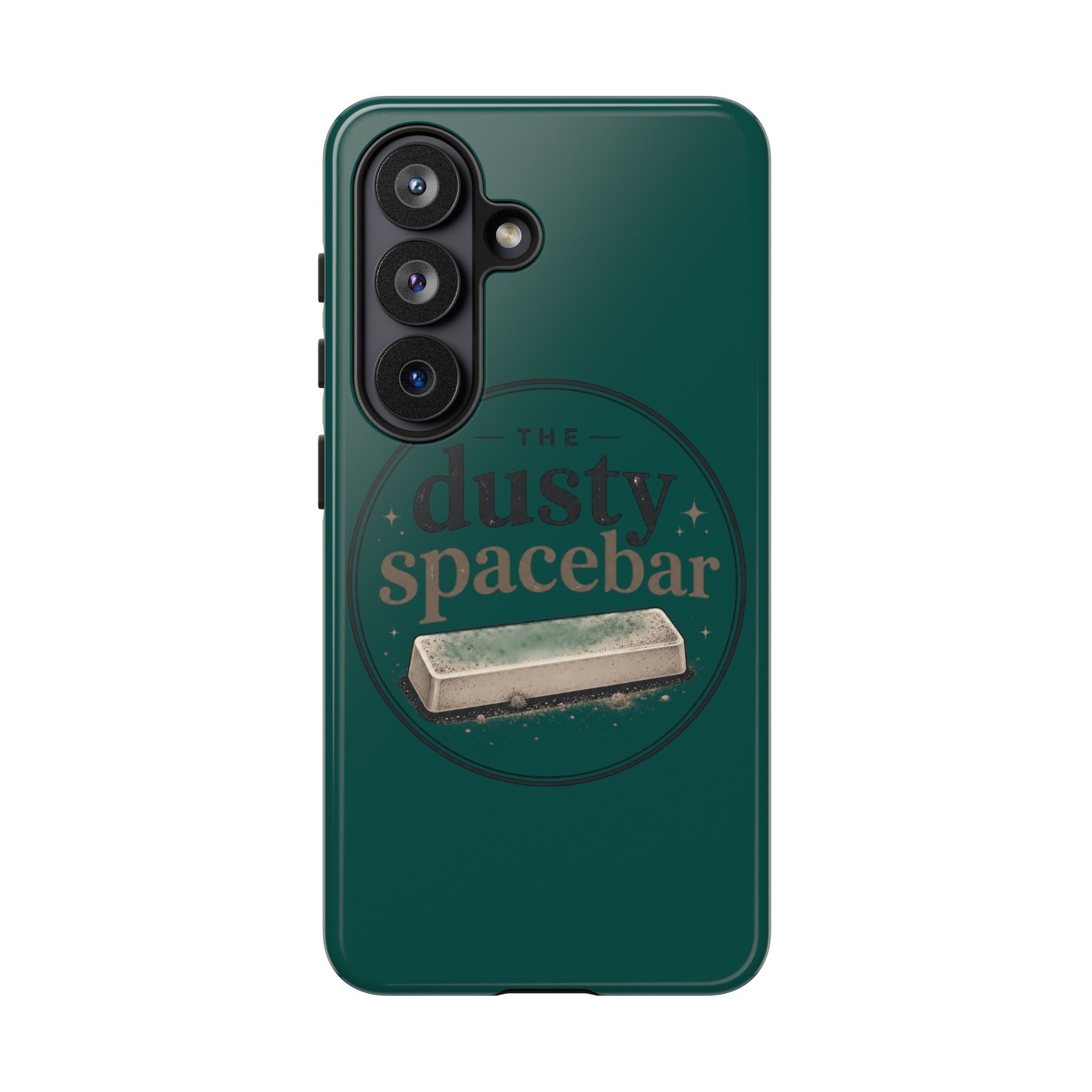 Tough Cases — Rugged Green “dusty spacebar” Phone Case