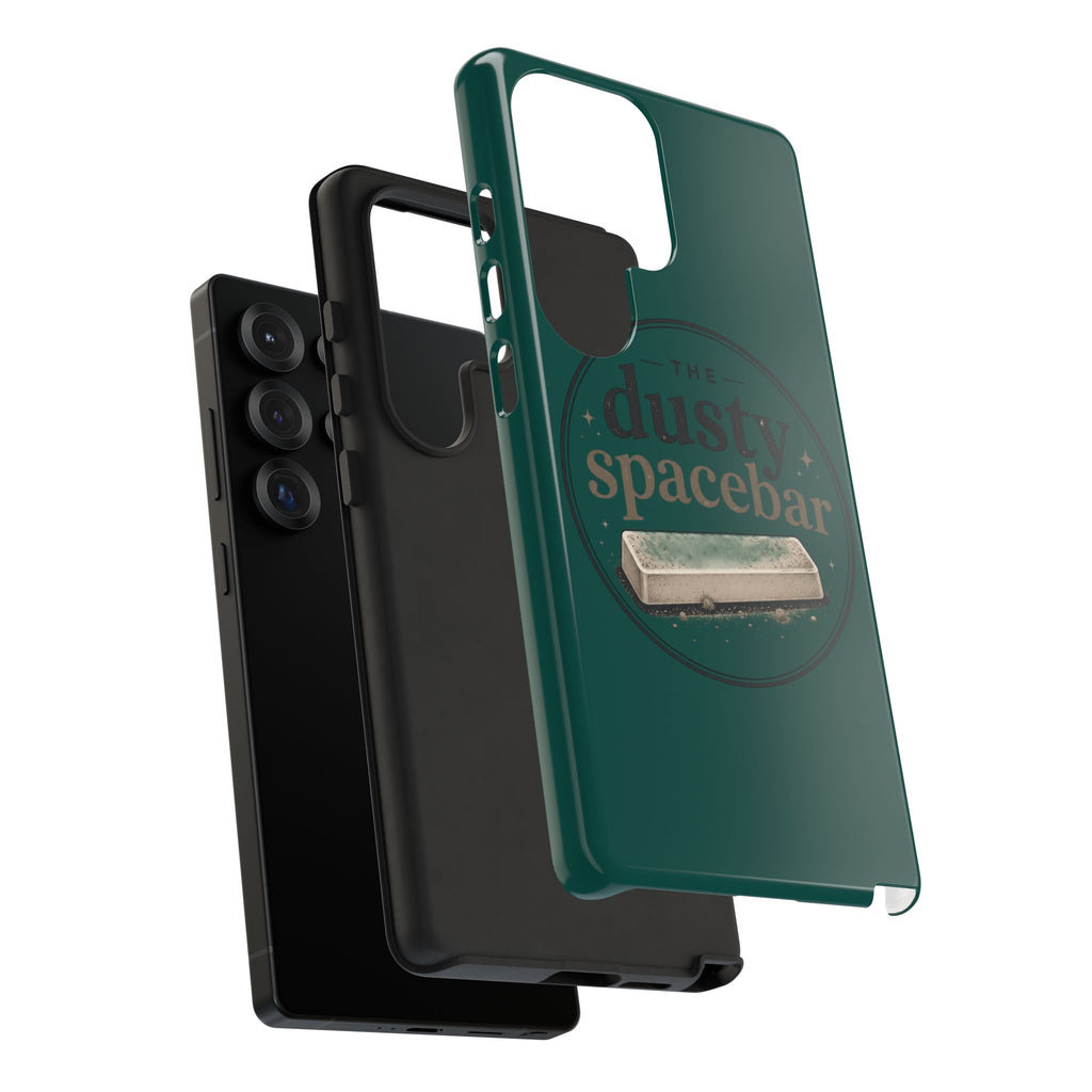 Tough Cases — Rugged Green “dusty spacebar” Phone Case