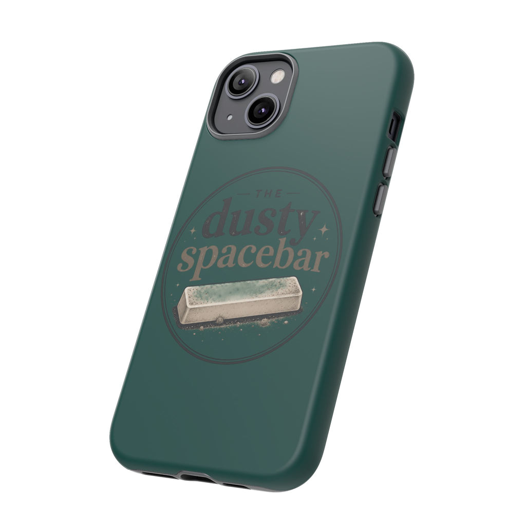 Tough Cases — Rugged Green “dusty spacebar” Phone Case