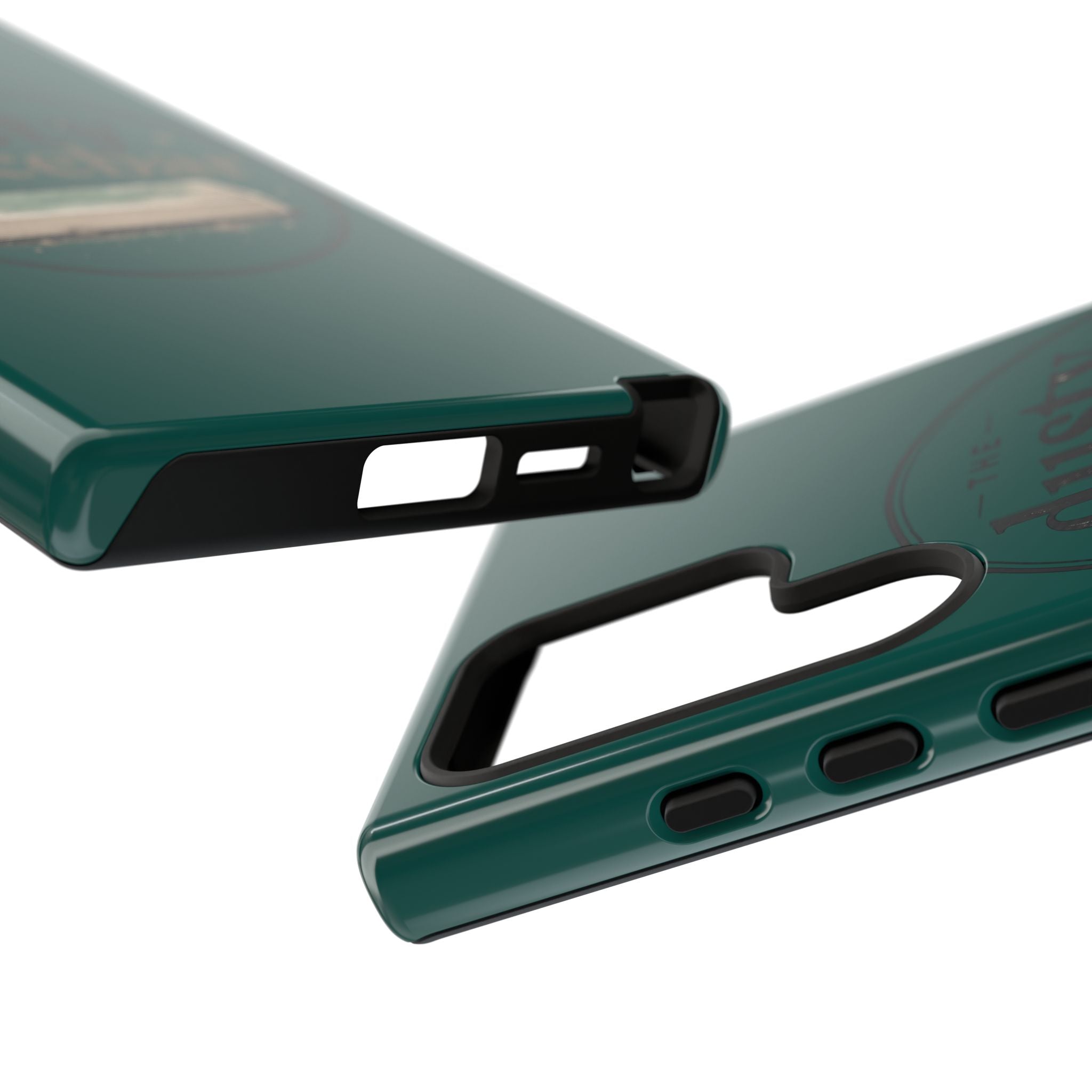 Tough Cases — Rugged Green “dusty spacebar” Phone Case