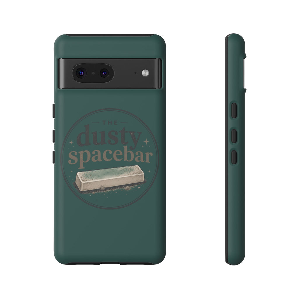 Tough Cases — Rugged Green “dusty spacebar” Phone Case