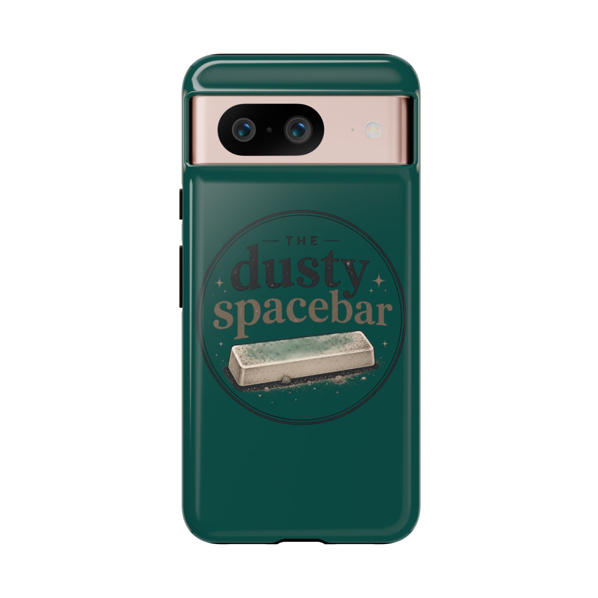 Tough Cases — Rugged Green “dusty spacebar” Phone Case