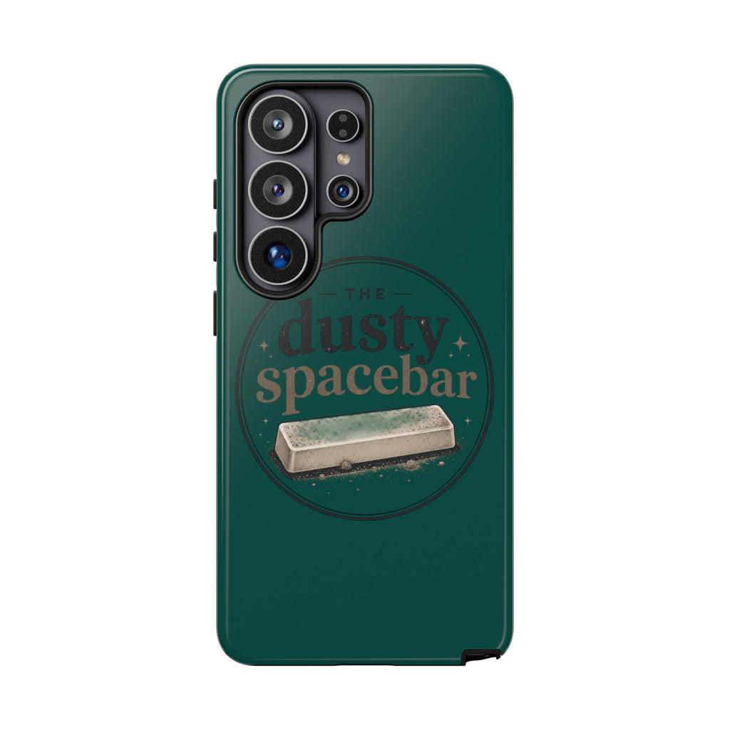 Tough Cases — Rugged Green “dusty spacebar” Phone Case