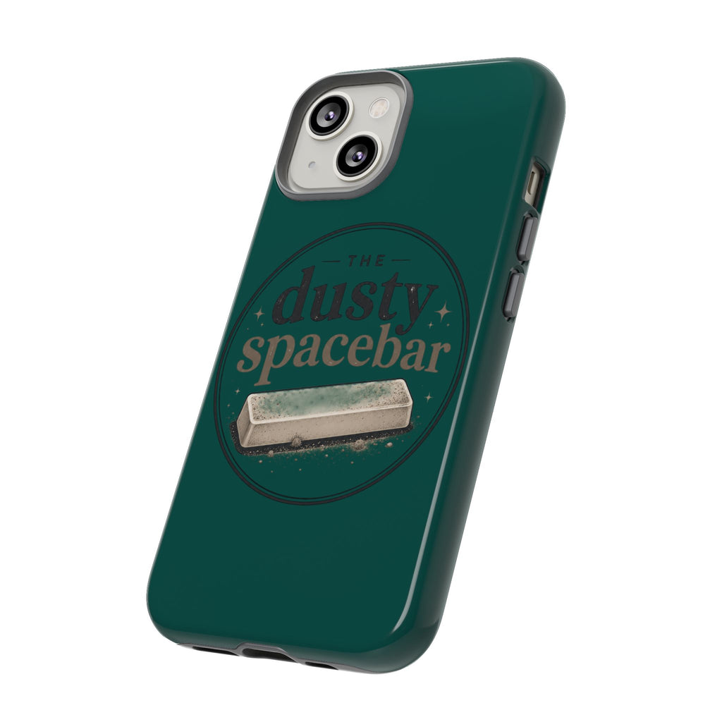 Tough Cases — Rugged Green “dusty spacebar” Phone Case