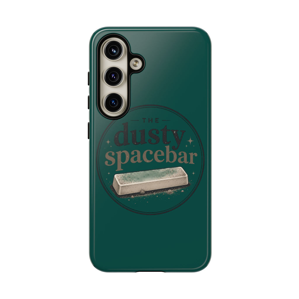Tough Cases — Rugged Green “dusty spacebar” Phone Case