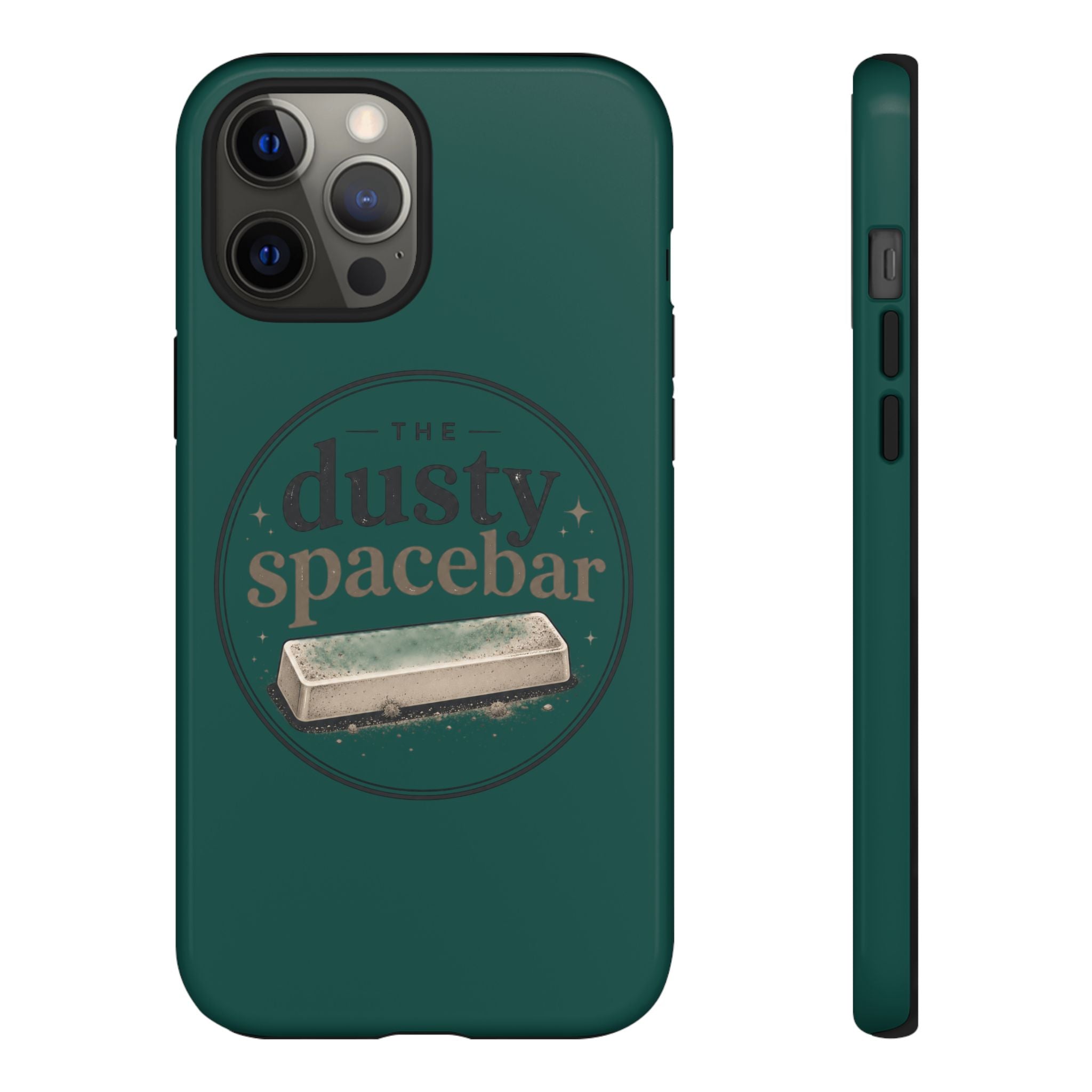 Tough Cases — Rugged Green “dusty spacebar” Phone Case