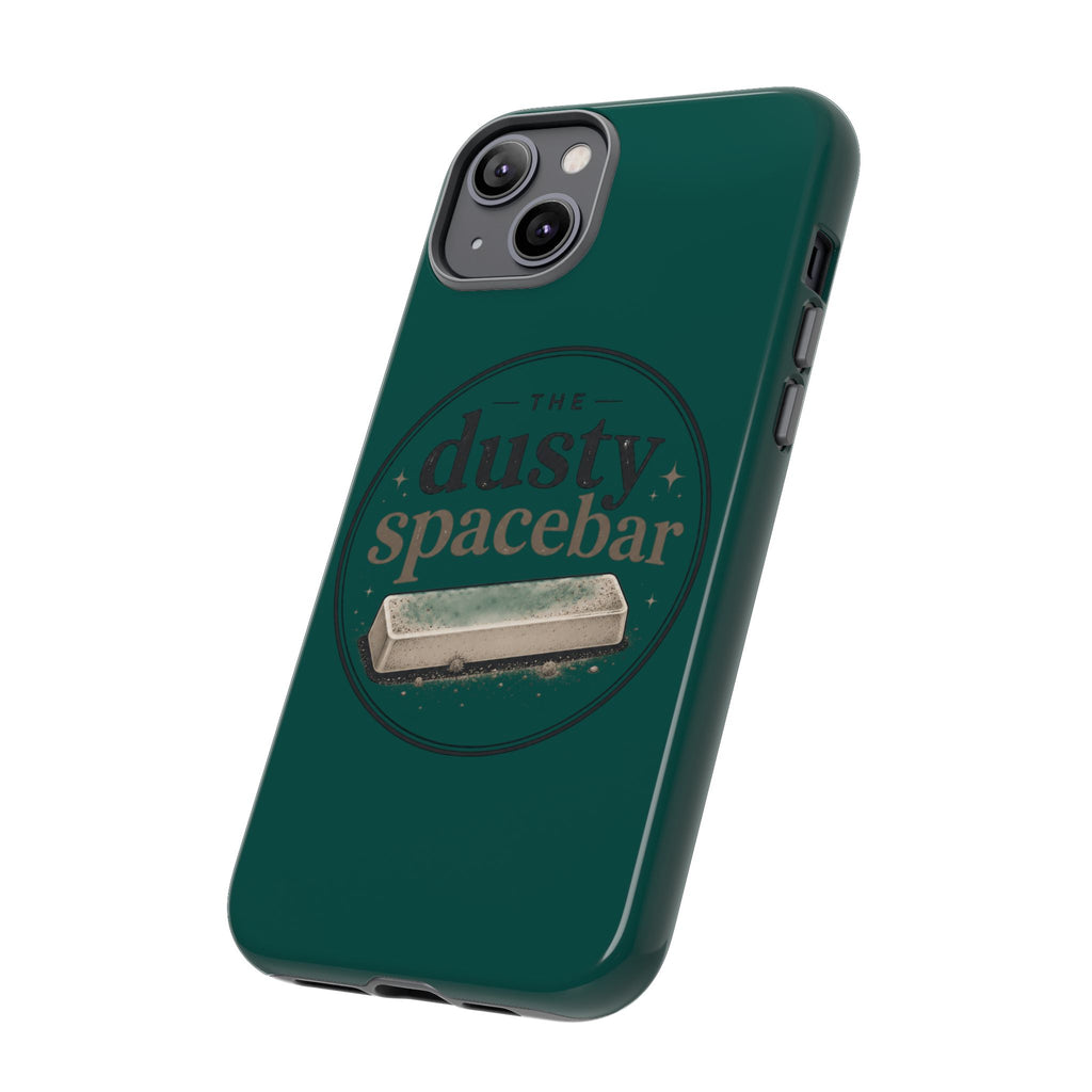 Tough Cases — Rugged Green “dusty spacebar” Phone Case