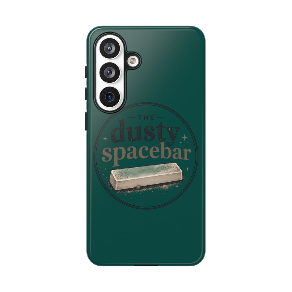 Tough Cases — Rugged Green “dusty spacebar” Phone Case