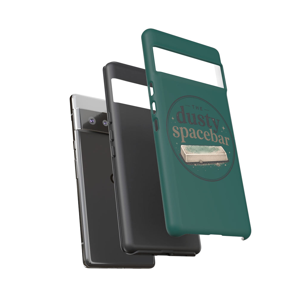 Tough Cases — Rugged Green “dusty spacebar” Phone Case
