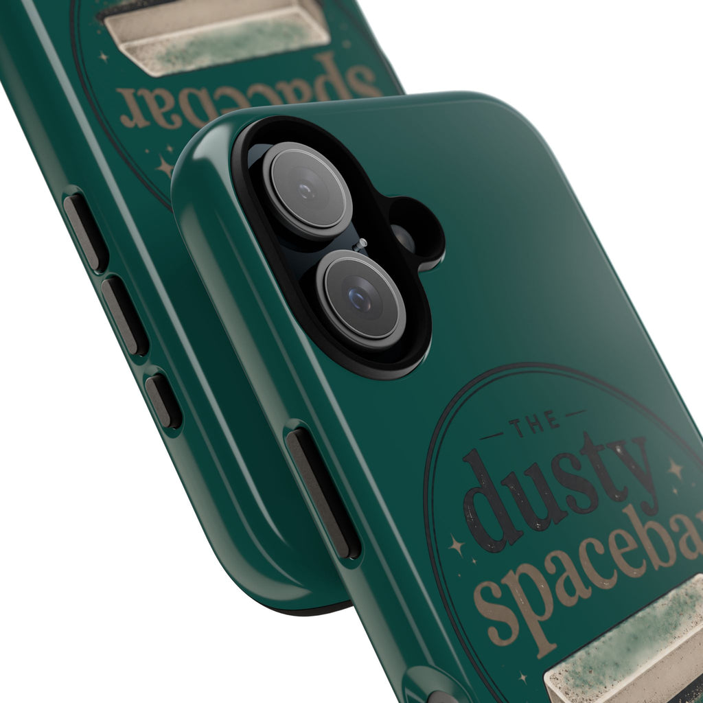 Tough Cases — Rugged Green “dusty spacebar” Phone Case