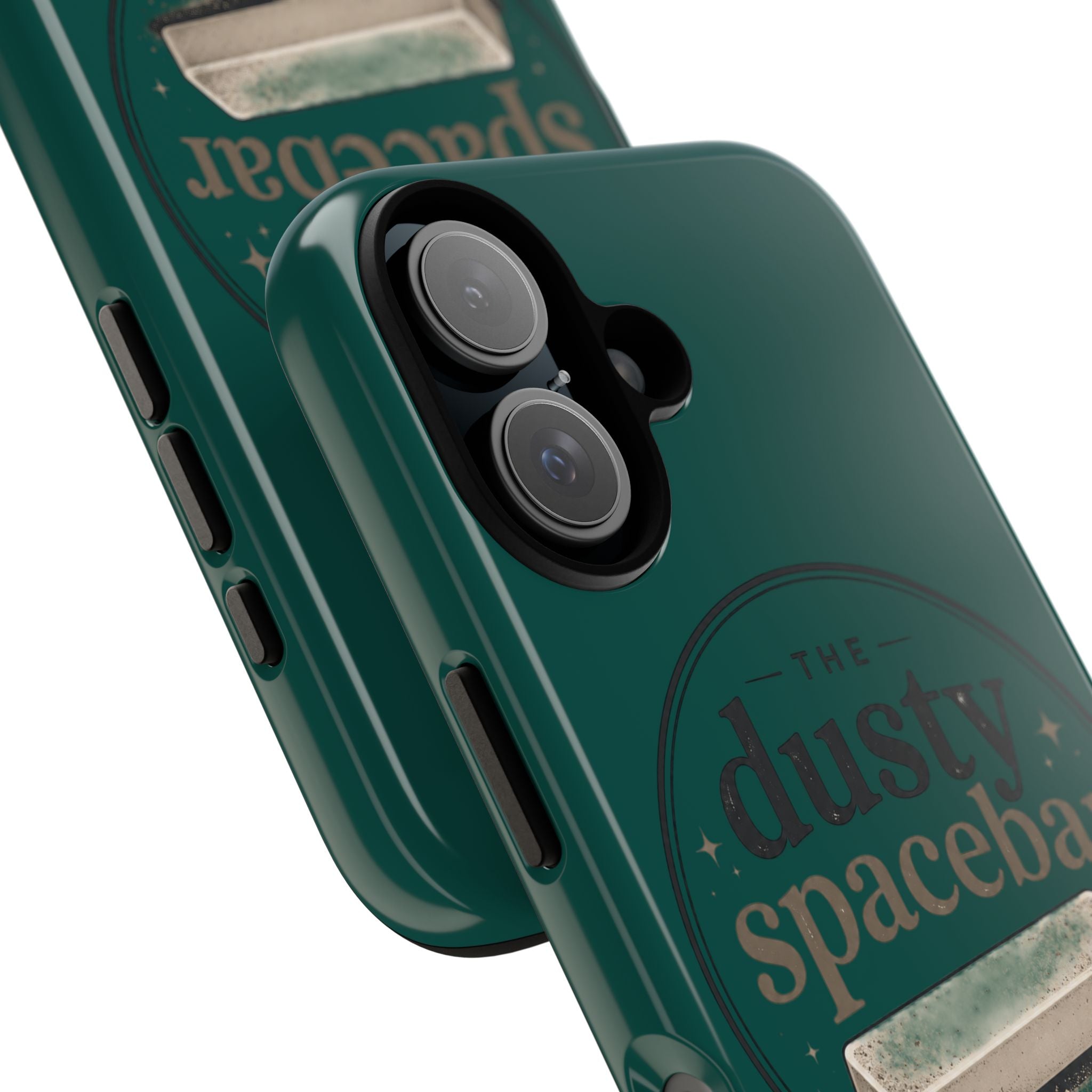 Tough Cases — Rugged Green “dusty spacebar” Phone Case
