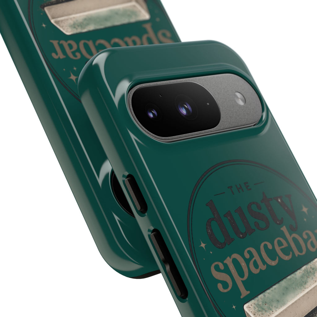 Tough Cases — Rugged Green “dusty spacebar” Phone Case