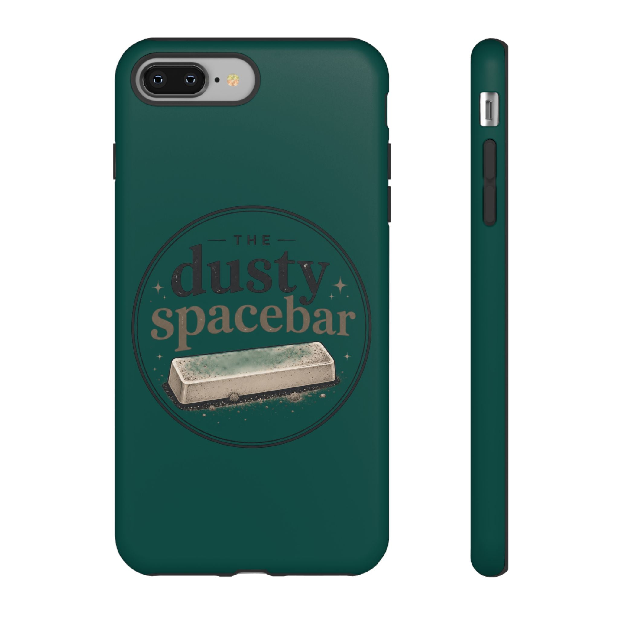 Tough Cases — Rugged Green “dusty spacebar” Phone Case