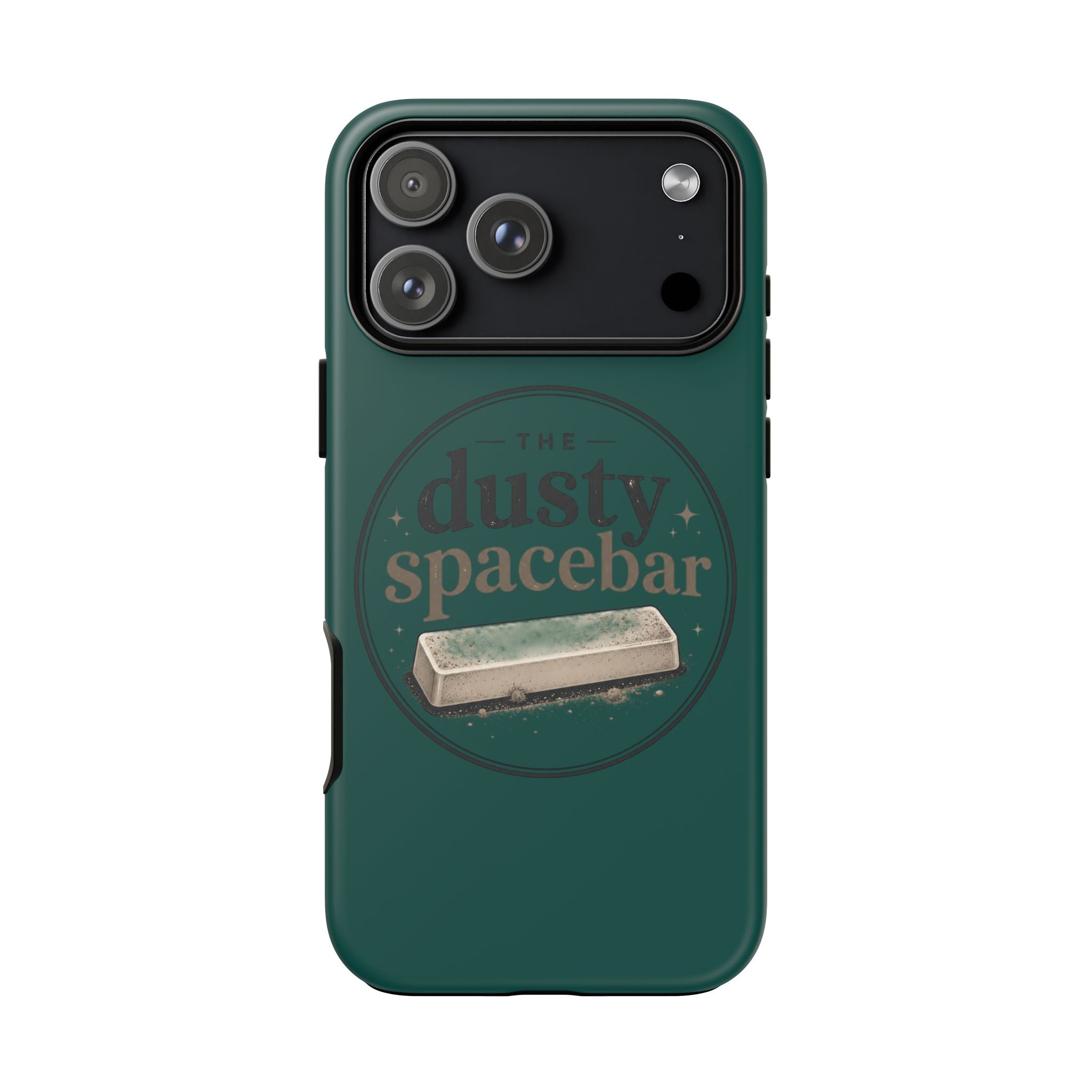 Tough Cases — Rugged Green “dusty spacebar” Phone Case