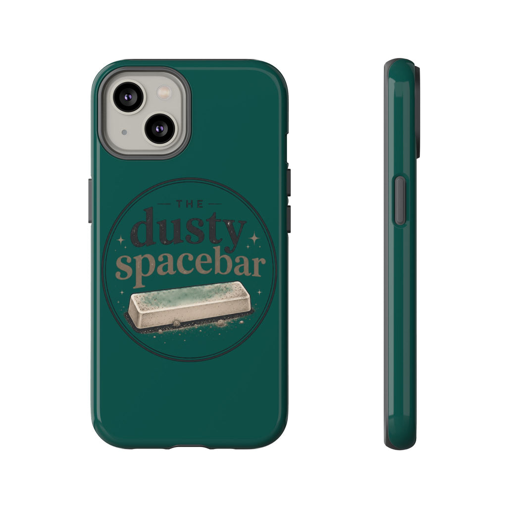 Tough Cases — Rugged Green “dusty spacebar” Phone Case