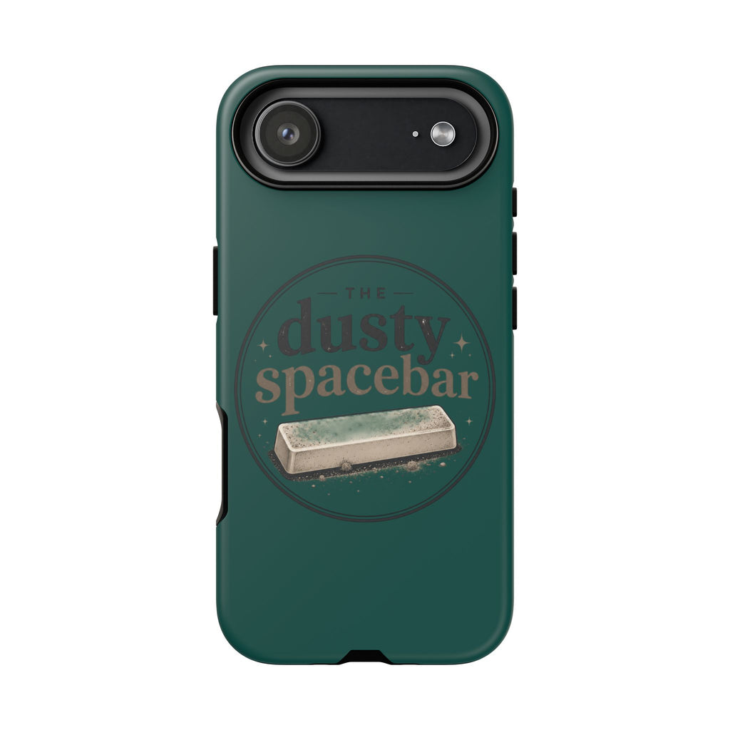 Tough Cases — Rugged Green “dusty spacebar” Phone Case