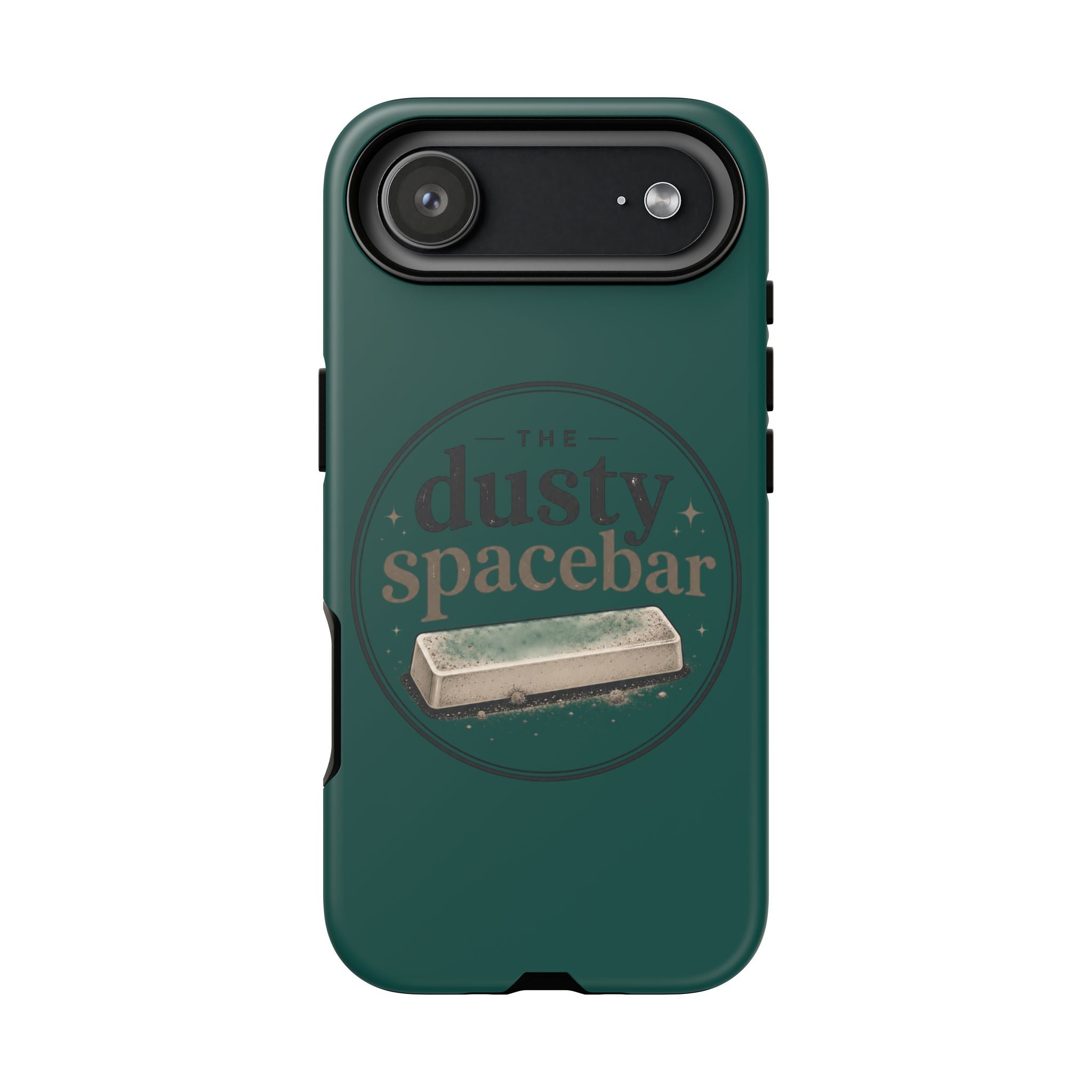 Tough Cases — Rugged Green “dusty spacebar” Phone Case