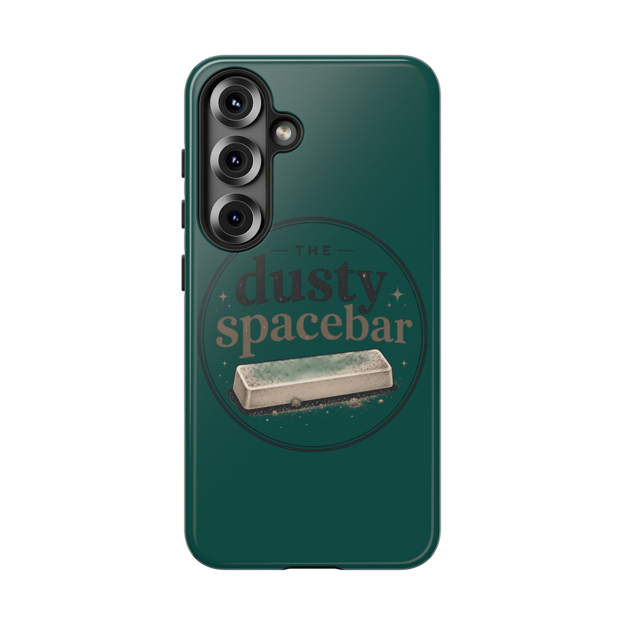 Tough Cases — Rugged Green “dusty spacebar” Phone Case
