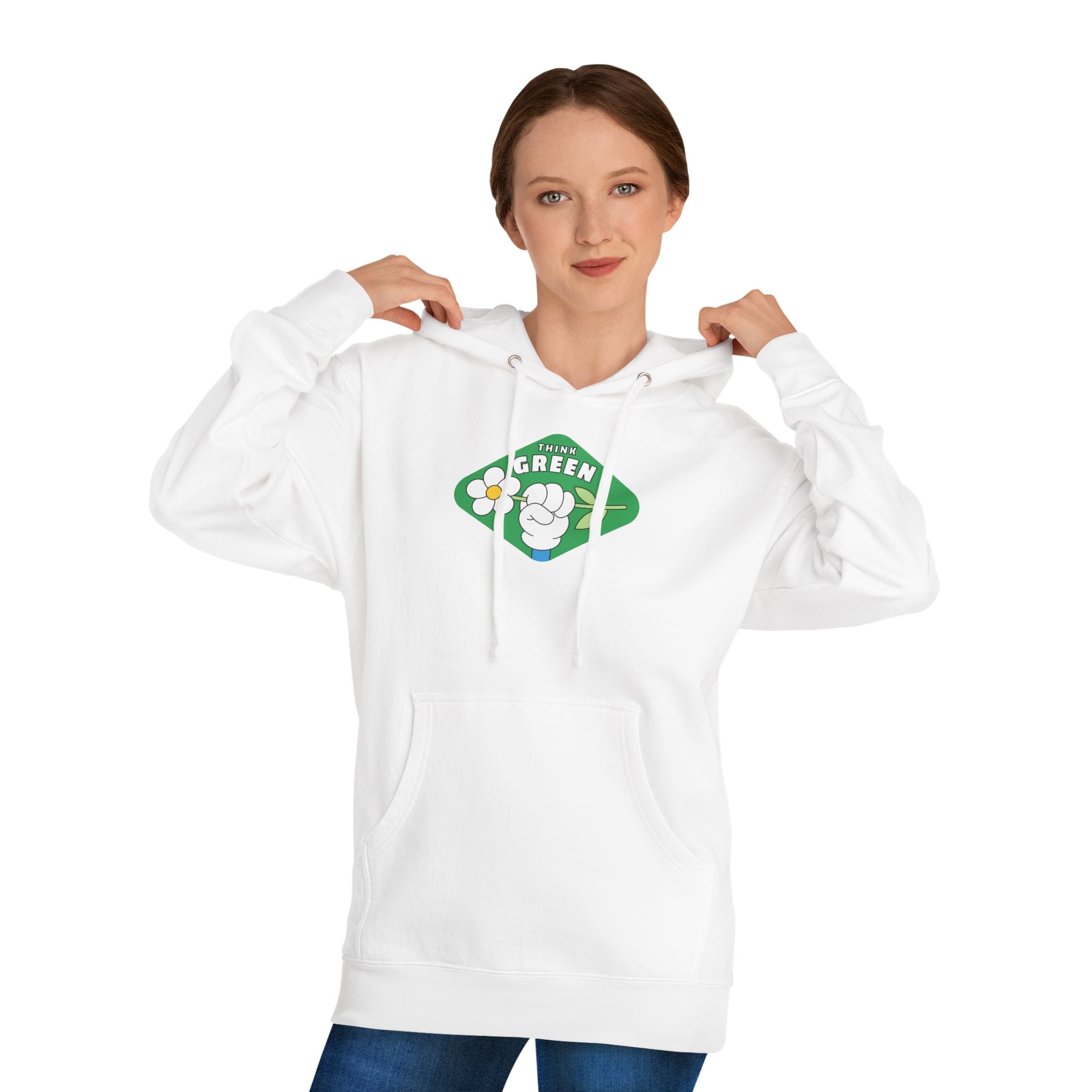 Green Fist Hoodie - "The Green" Eco Unity Graphic Pullover