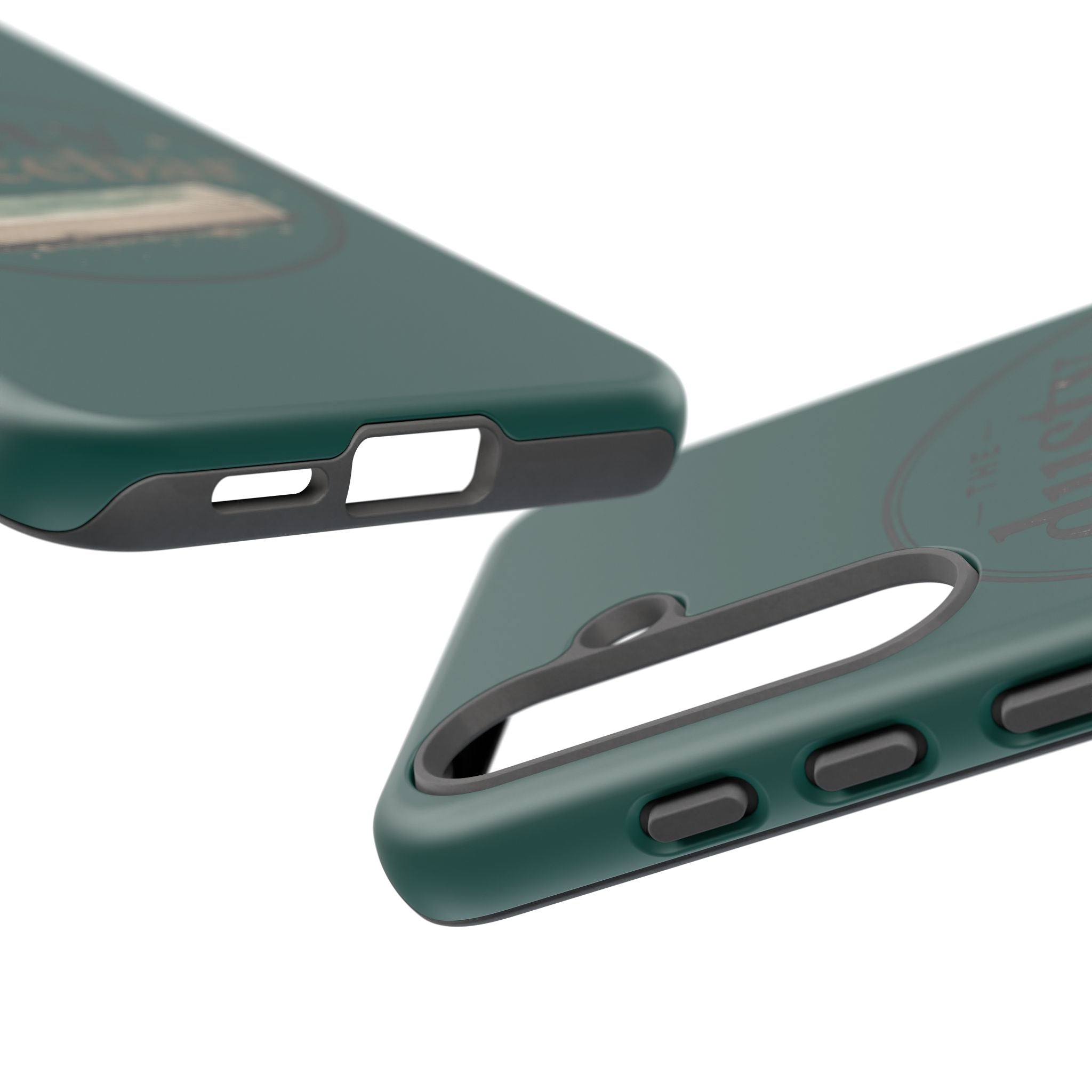 Tough Cases — Rugged Green “dusty spacebar” Phone Case