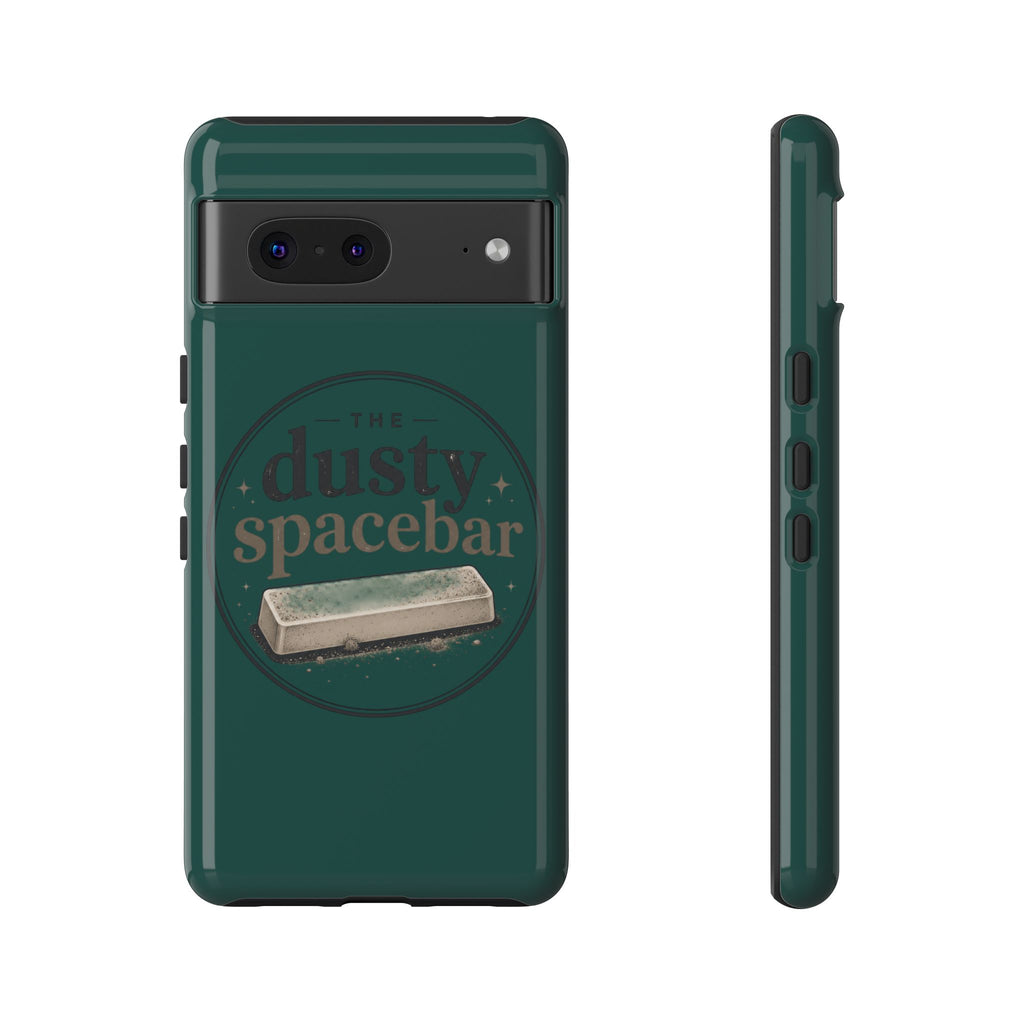 Tough Cases — Rugged Green “dusty spacebar” Phone Case