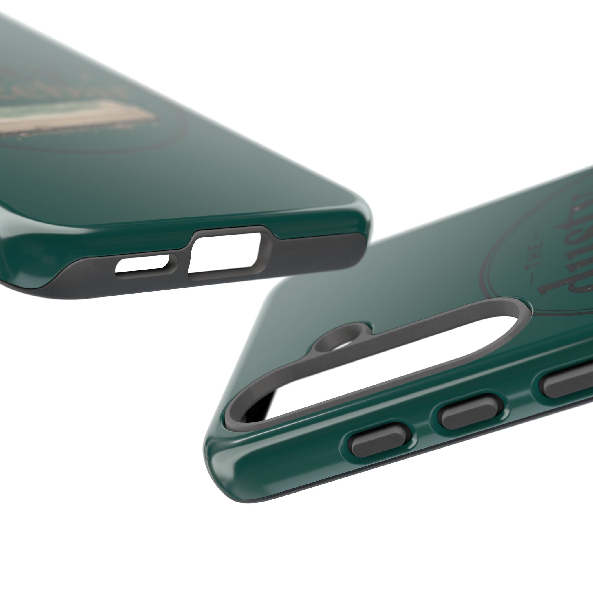 Tough Cases — Rugged Green “dusty spacebar” Phone Case