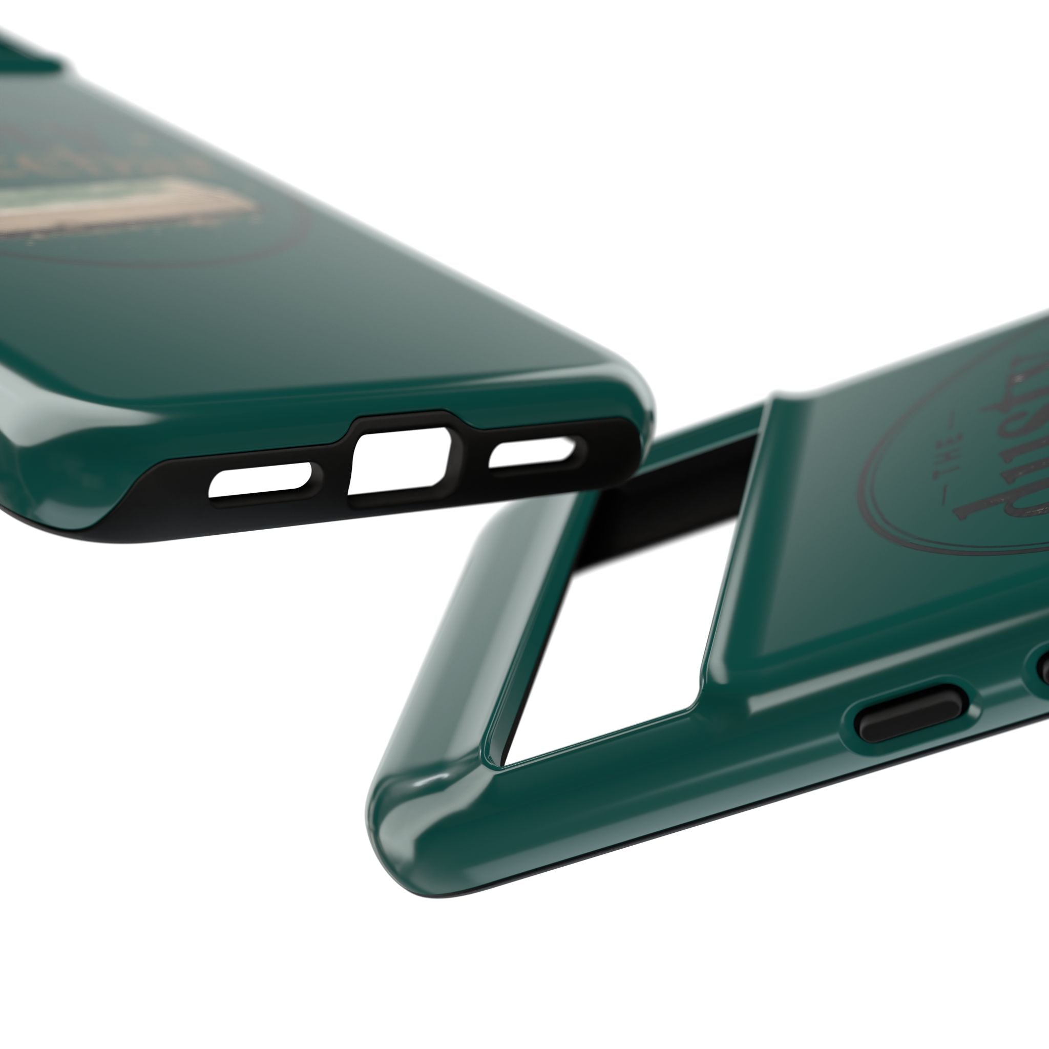 Tough Cases — Rugged Green “dusty spacebar” Phone Case