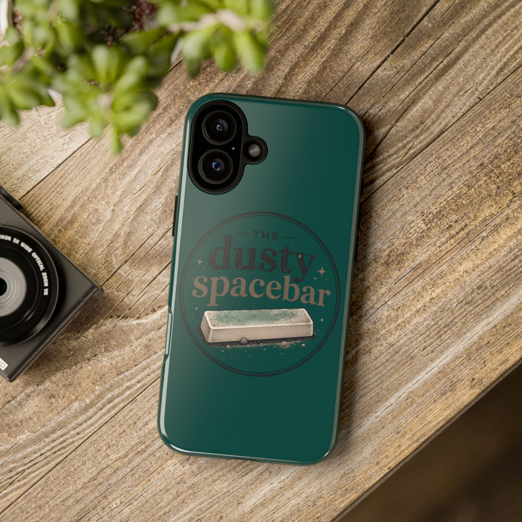 Tough Cases — Rugged Green “dusty spacebar” Phone Case