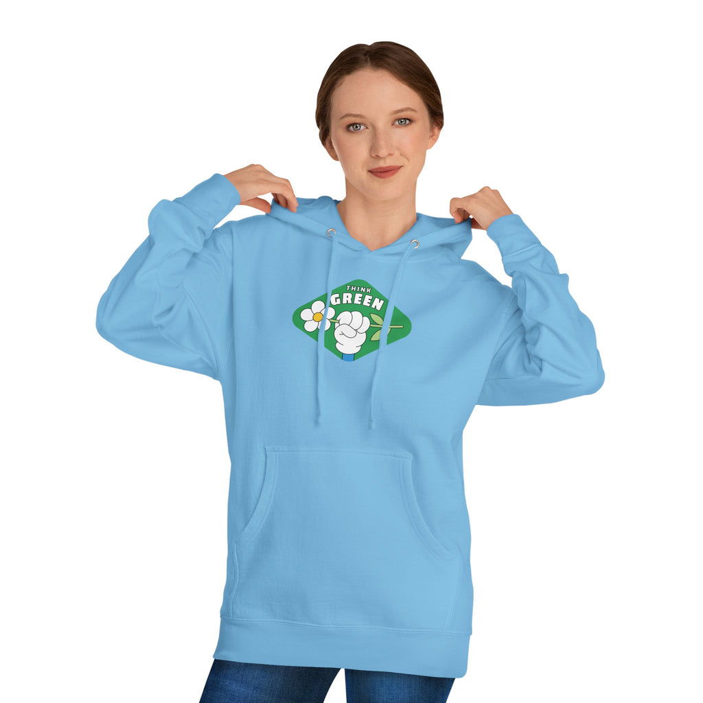 Green Fist Hoodie - "The Green" Eco Unity Graphic Pullover