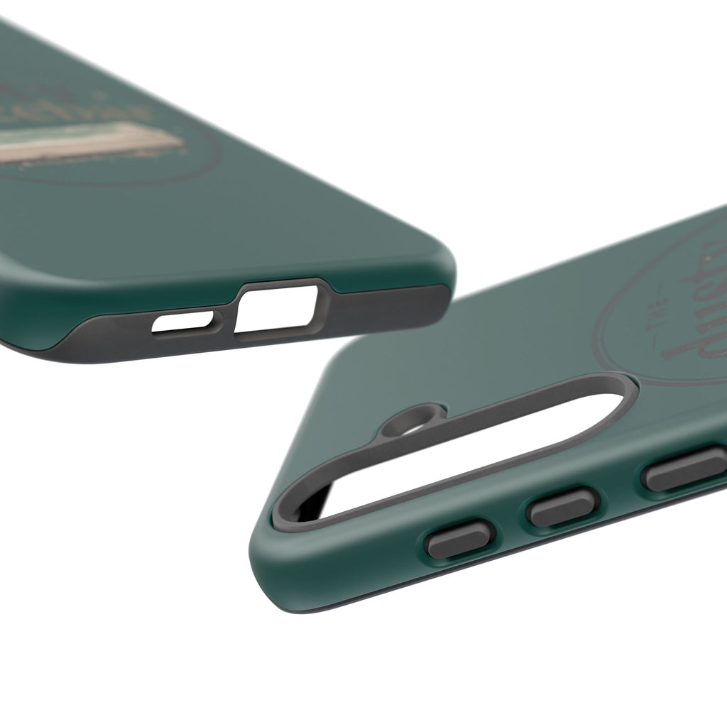 Tough Cases — Rugged Green “dusty spacebar” Phone Case