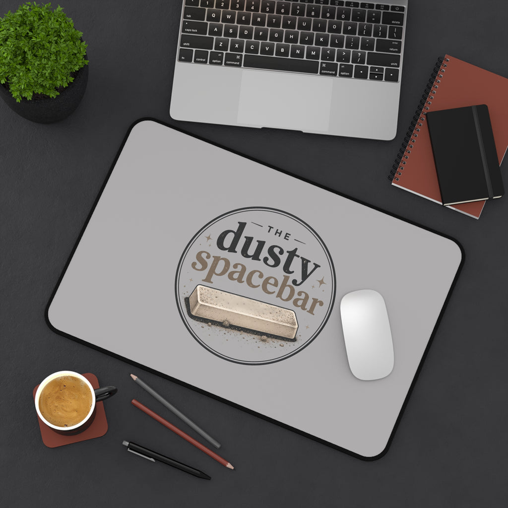 Dusty Spacebar Desk Mat — Retro Keyboard Wrist Pad Mousepad