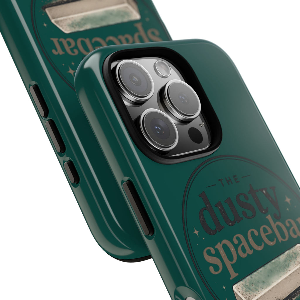 Tough Cases — Rugged Green “dusty spacebar” Phone Case