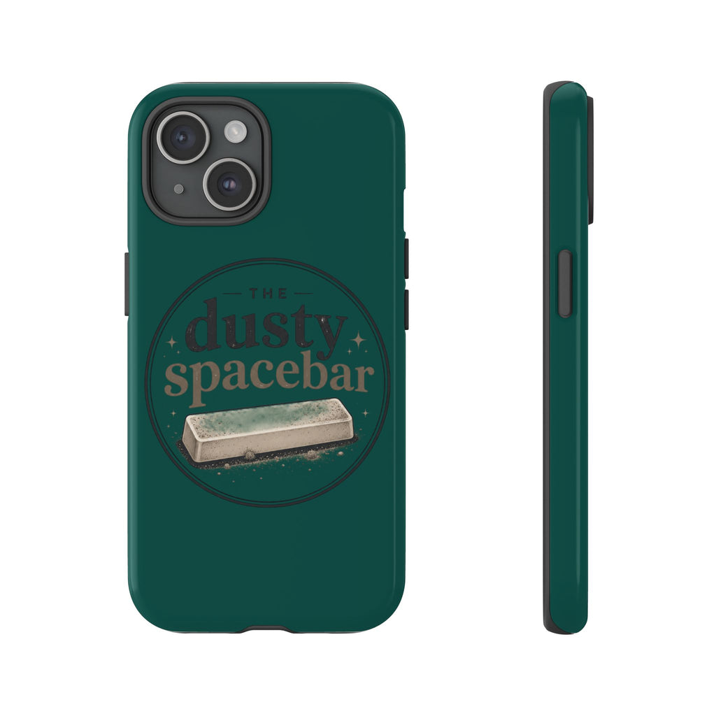 Tough Cases — Rugged Green “dusty spacebar” Phone Case