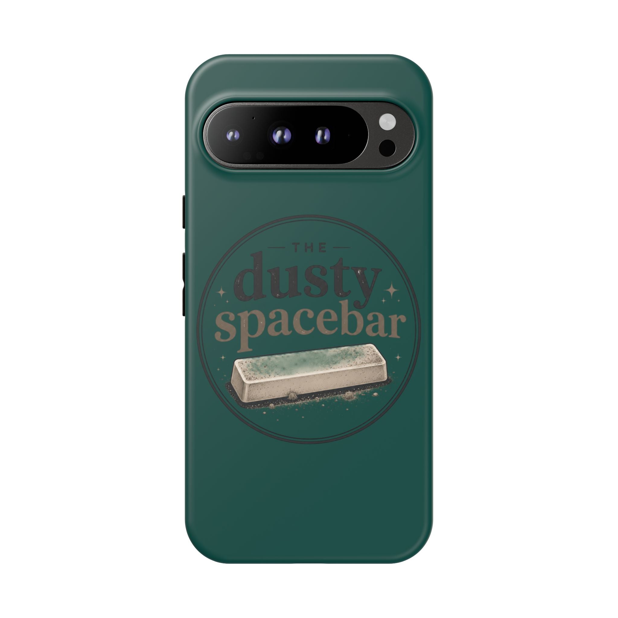 Tough Cases — Rugged Green “dusty spacebar” Phone Case