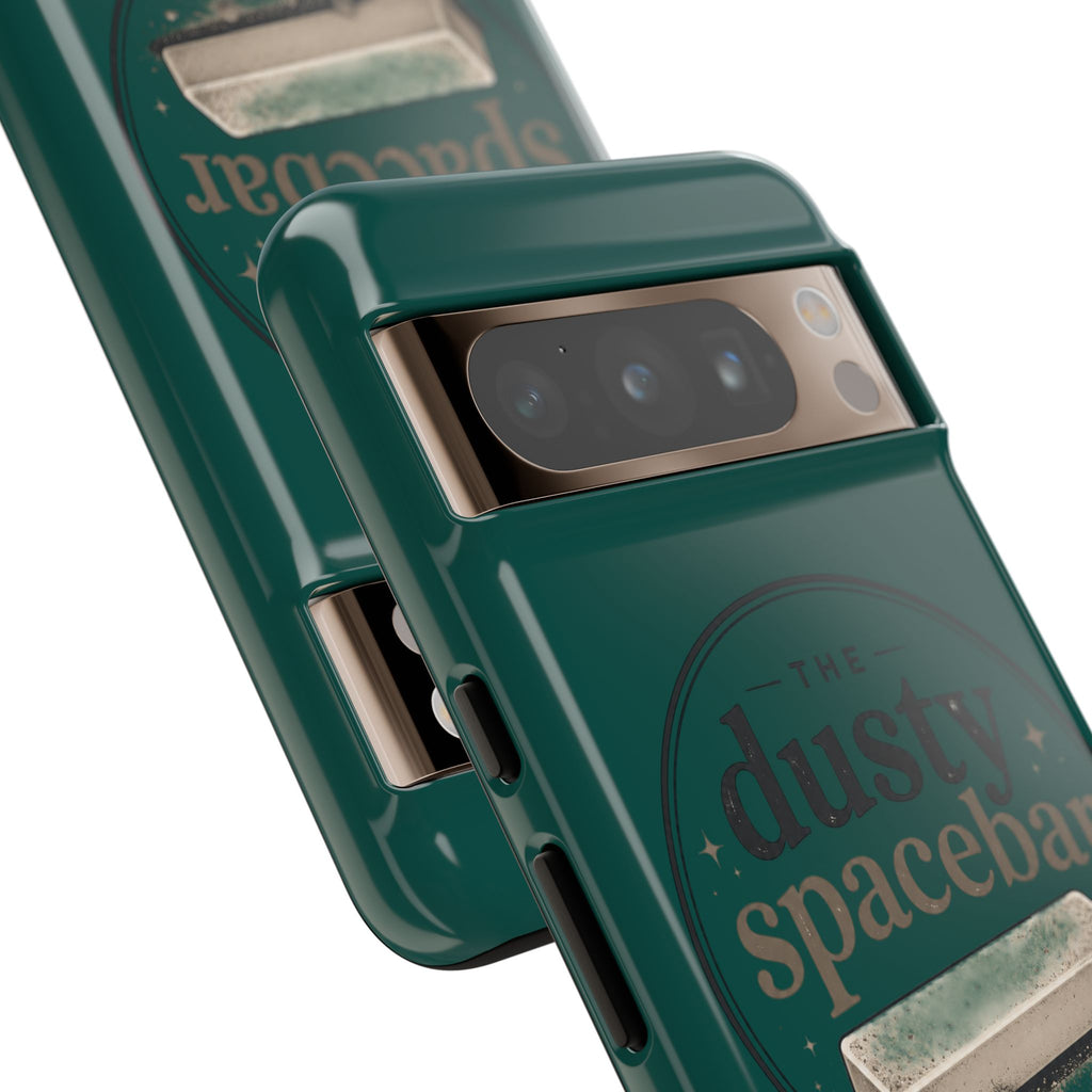 Tough Cases — Rugged Green “dusty spacebar” Phone Case
