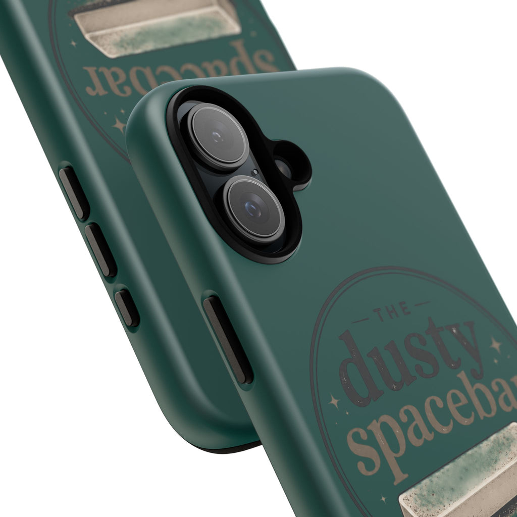 Tough Cases — Rugged Green “dusty spacebar” Phone Case