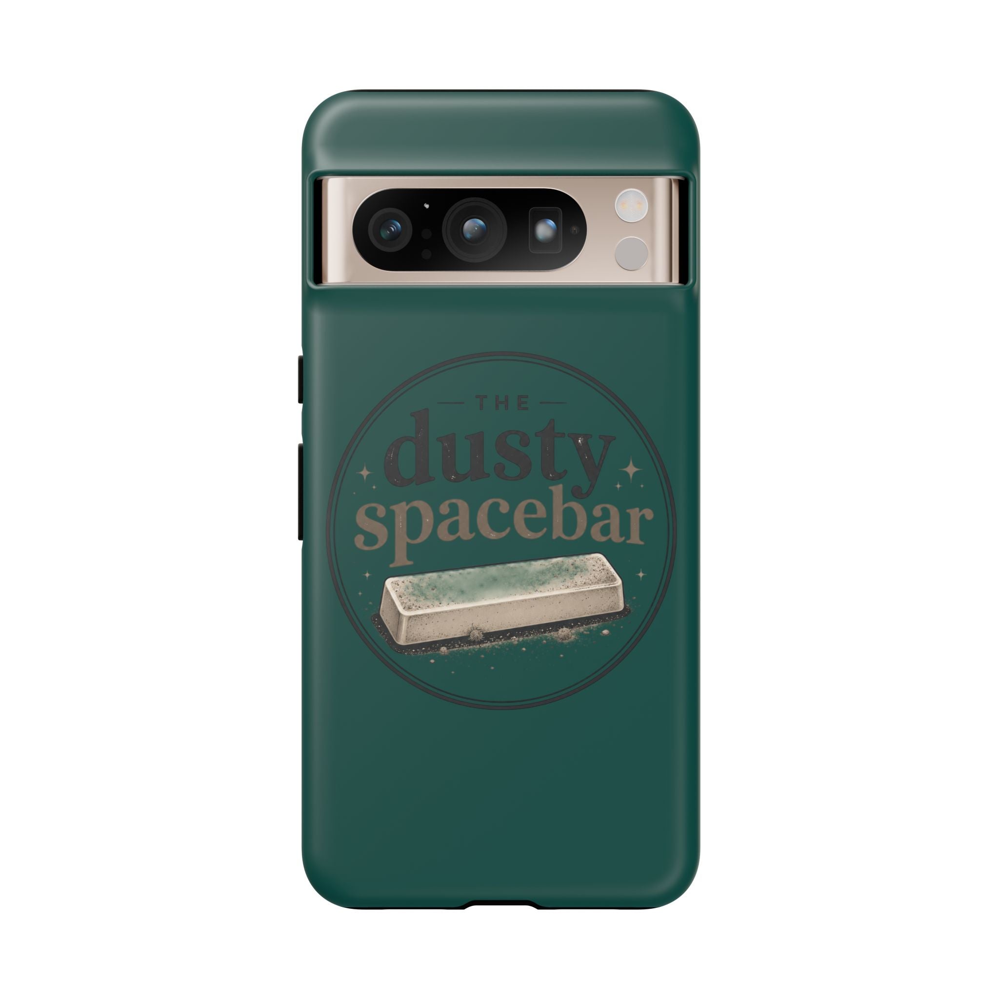 Tough Cases — Rugged Green “dusty spacebar” Phone Case